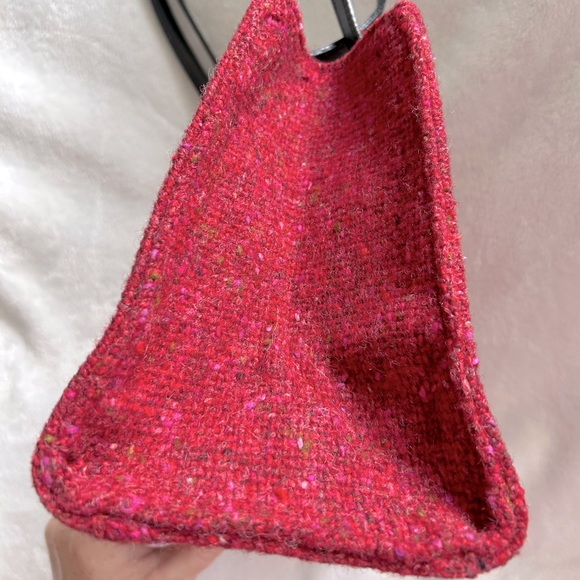 EUC Kate Spade vintage red tweed shoulder bag w/ dust bag β€οΈ - Picture 7 of 15